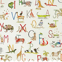 Alphabet Safari Fudge - Roman Blinds