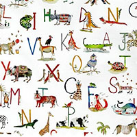 Alphabet Safari Paintbox - Curtains