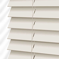 True Wood UV Ivory - Wooden Slat Blind