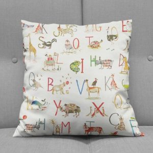 Alphabet Safari Fudge - Cushions
