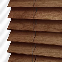 True Wood UV Dark Oak - Wooden Slat Blind