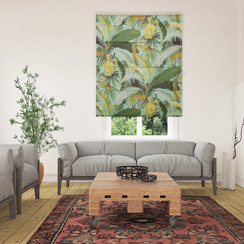 La Palma Aqua - Roman Blinds - Image 2