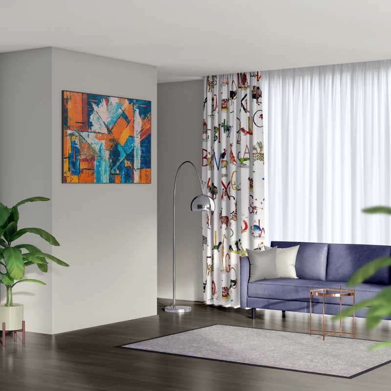 Alphabet Safari Paintbox - Curtains - Image 4