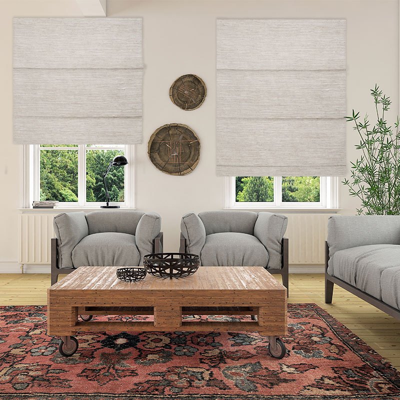 Maharaja II Oyster - Roman Blinds - Image 4
