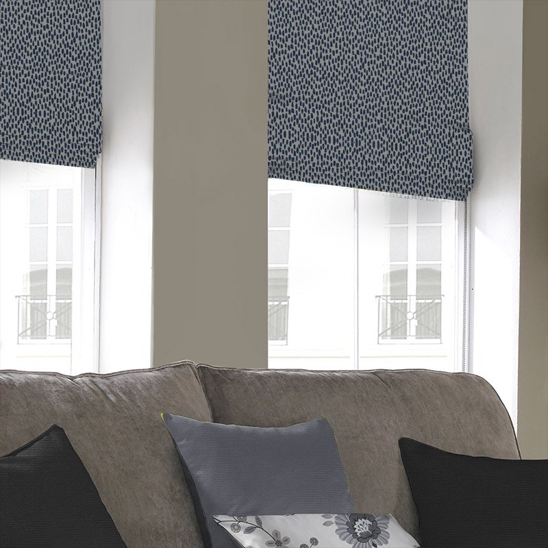 Sun Shower Indigo- Roman Blinds - Image 4