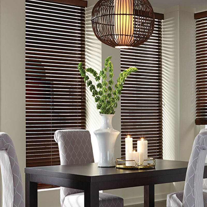 True Wood UV Dark Oak - Wooden Slat Blind - Image 2
