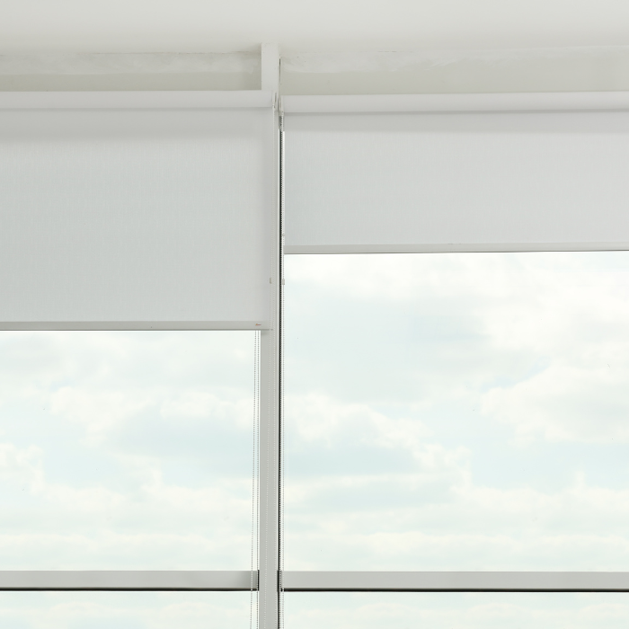 sunblock roller blind in windows